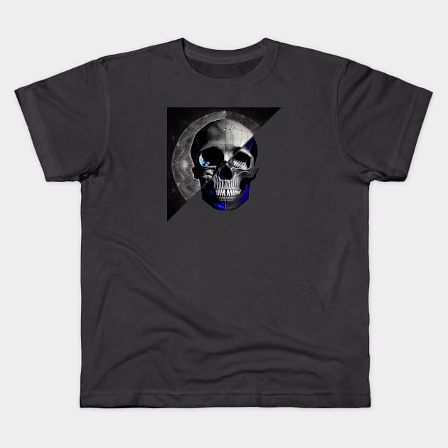 Enlightened Skull Kids T-Shirt by Quixotic Oasis